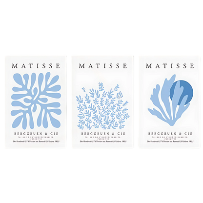 Light Blue Henri Matisse Wall Art Print 18x24