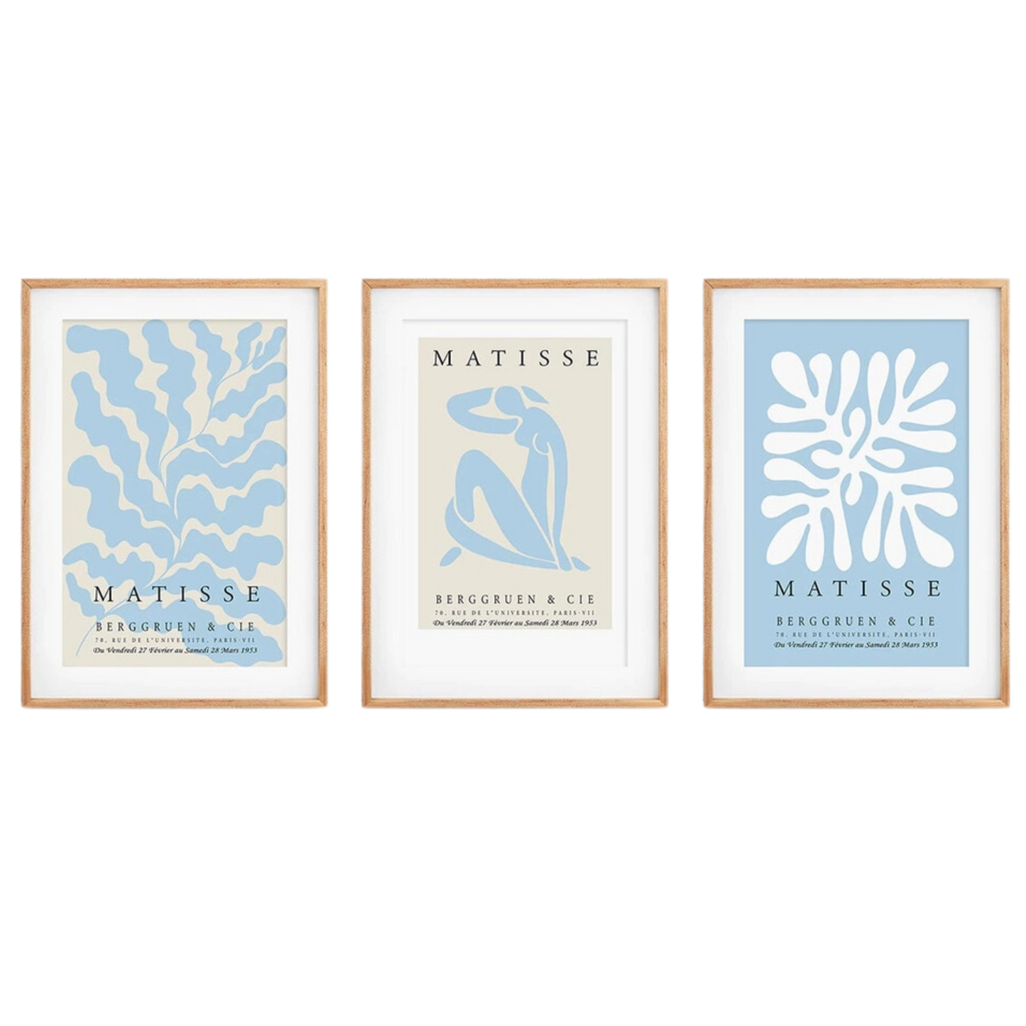 Blue & Beige Matisse Wall Art Print 18x24