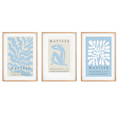 Blue & Beige Matisse Wall Art Print 18x24