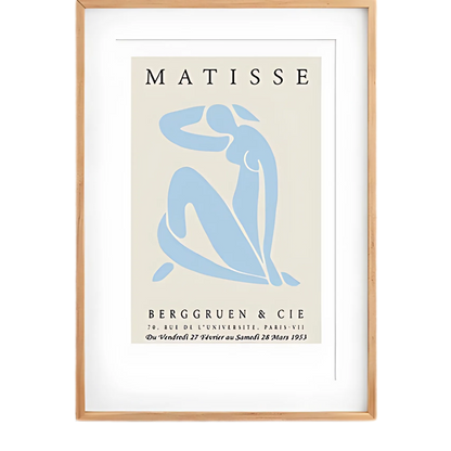 Blue & Beige Matisse Wall Art Print 18x24