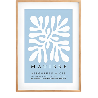 Blue & Beige Matisse Wall Art Print 18x24