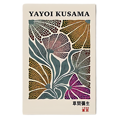 Colorful Yayoi Kusama Japanese Museum Art 18x24