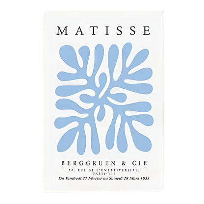 Light Blue Henri Matisse Wall Art Print 18x24
