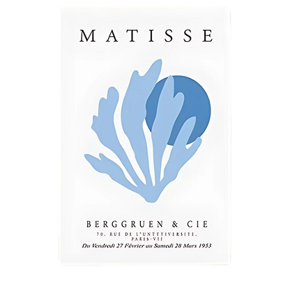 Light Blue Henri Matisse Wall Art Print 18x24