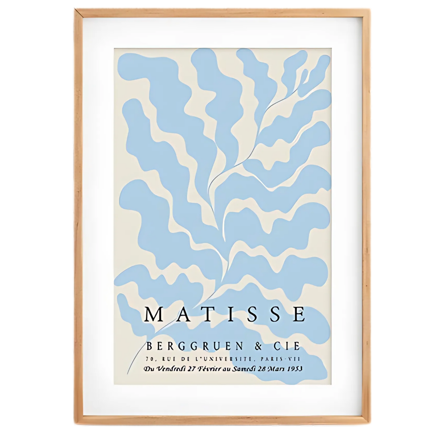 Blue & Beige Matisse Wall Art Print 18x24