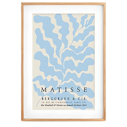 Blue & Beige Matisse Wall Art Print 18x24
