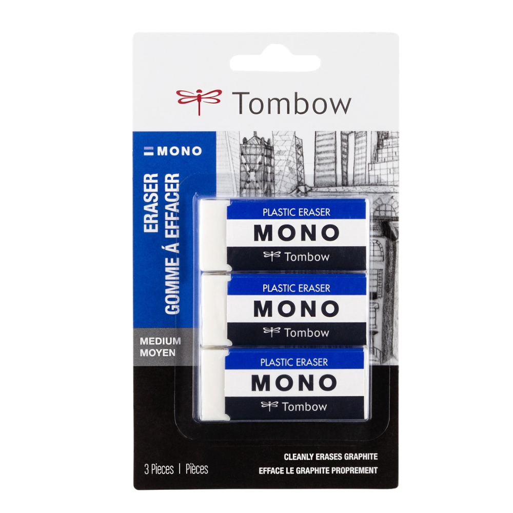 MONO Eraser – Medium, 3-Pack