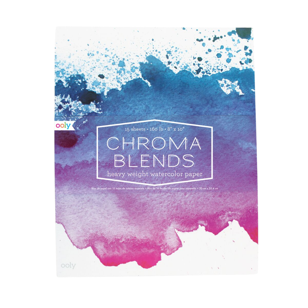 Chroma Blends Watercolor Pad – 8" × 10" – 20 Sheets