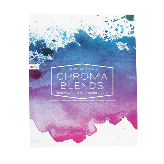 Chroma Blends Watercolor Pad – 8" × 10" – 20 Sheets