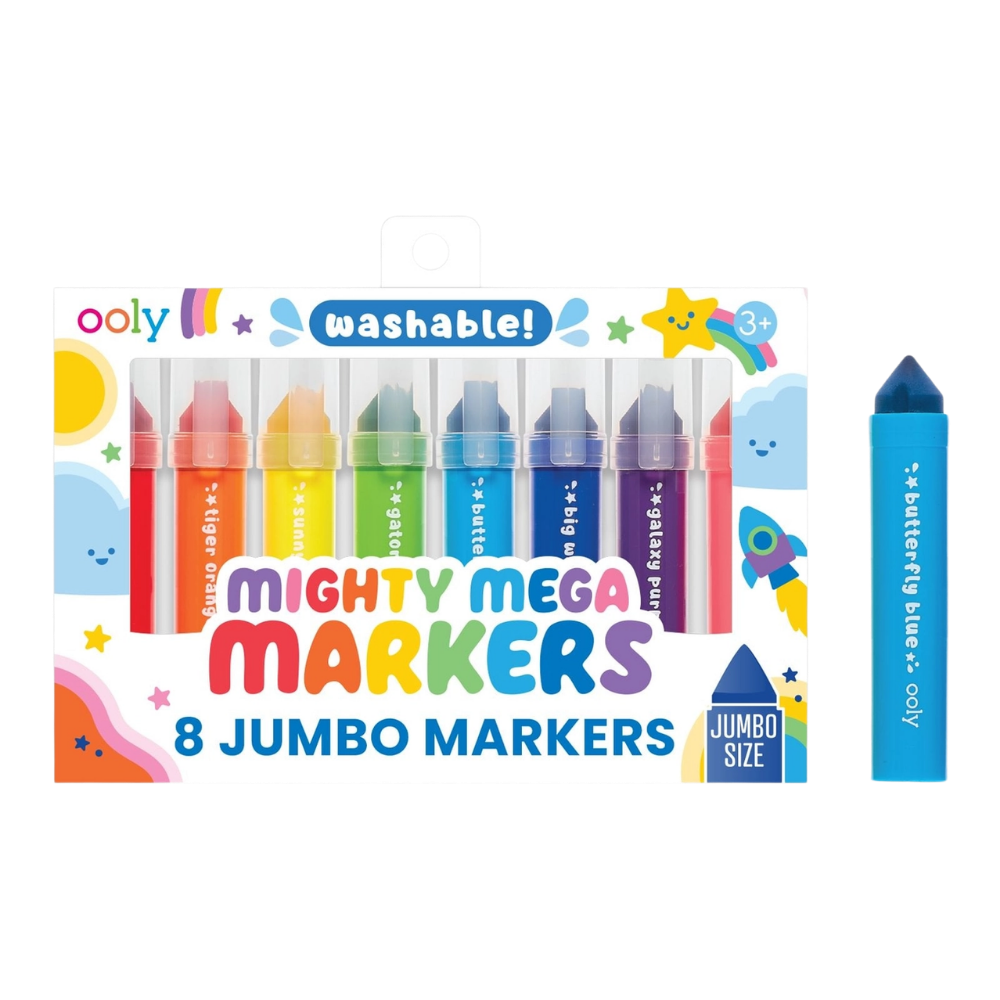 Mighty Mega Jumbo Markers – Set of 8
