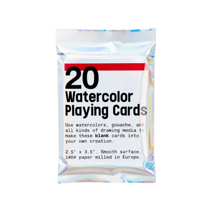 Watercolor Playing Cards – Pack of 20