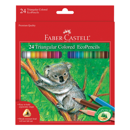 Triangular Colored EcoPencils – 24 Count