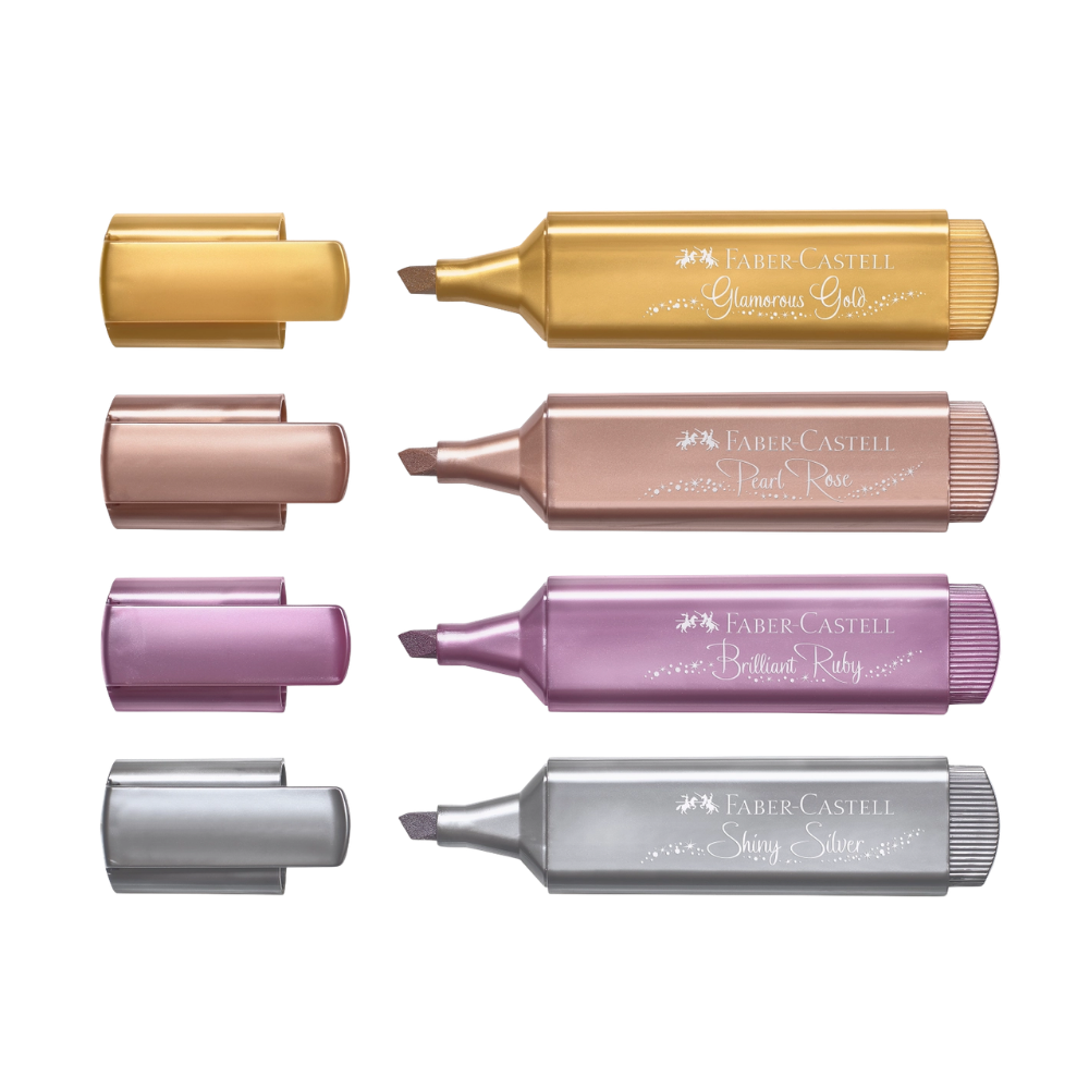 Faber-Castell Metallic Highlighters – Set of 4