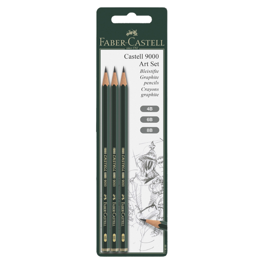Faber-Castell 9000 Graphite Pencil Art Set – 3 Count