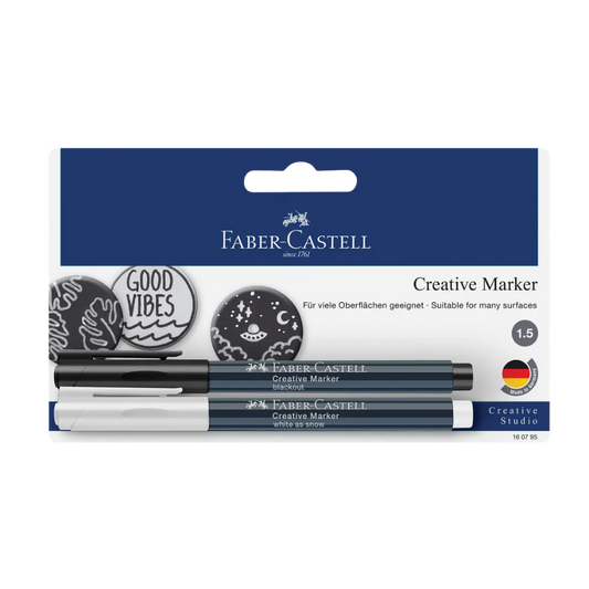 Creative Markers – Black & White – Set of 2