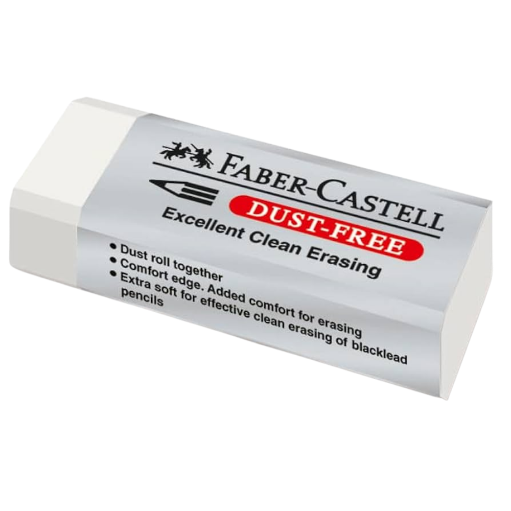 Dust-Free Vinyl Art Eraser – White