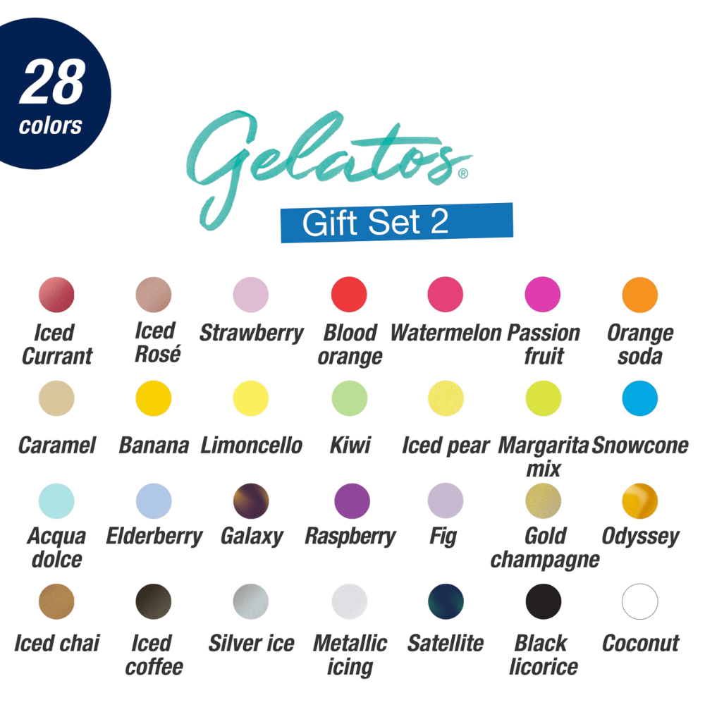 Gelatos Pigment Sticks Art Gift Set – Set 2