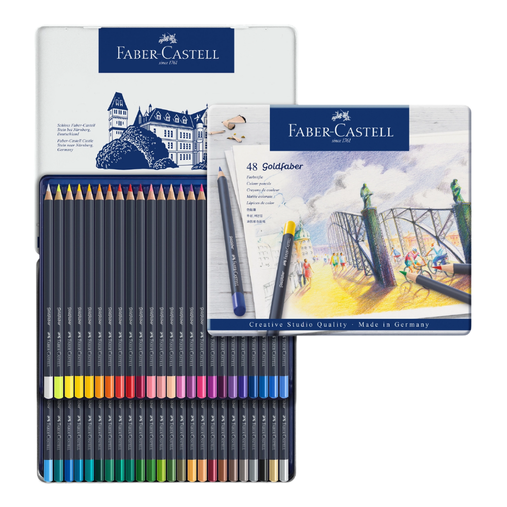 Goldfaber Color Pencils – Tin of 48