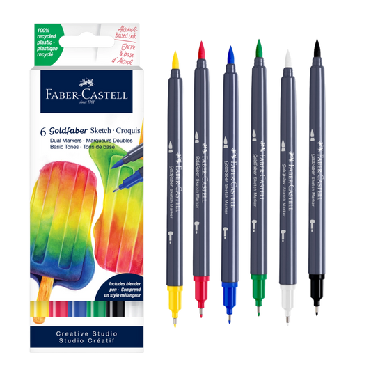 Goldfaber Sketch Markers – 6 Count Wallet