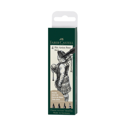 Pitt Artist Pen – #199 Black – 4 Tip Options