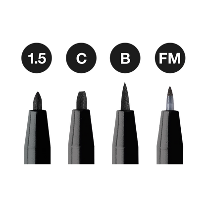 Pitt Artist Pen – #199 Black – 4 Tip Options