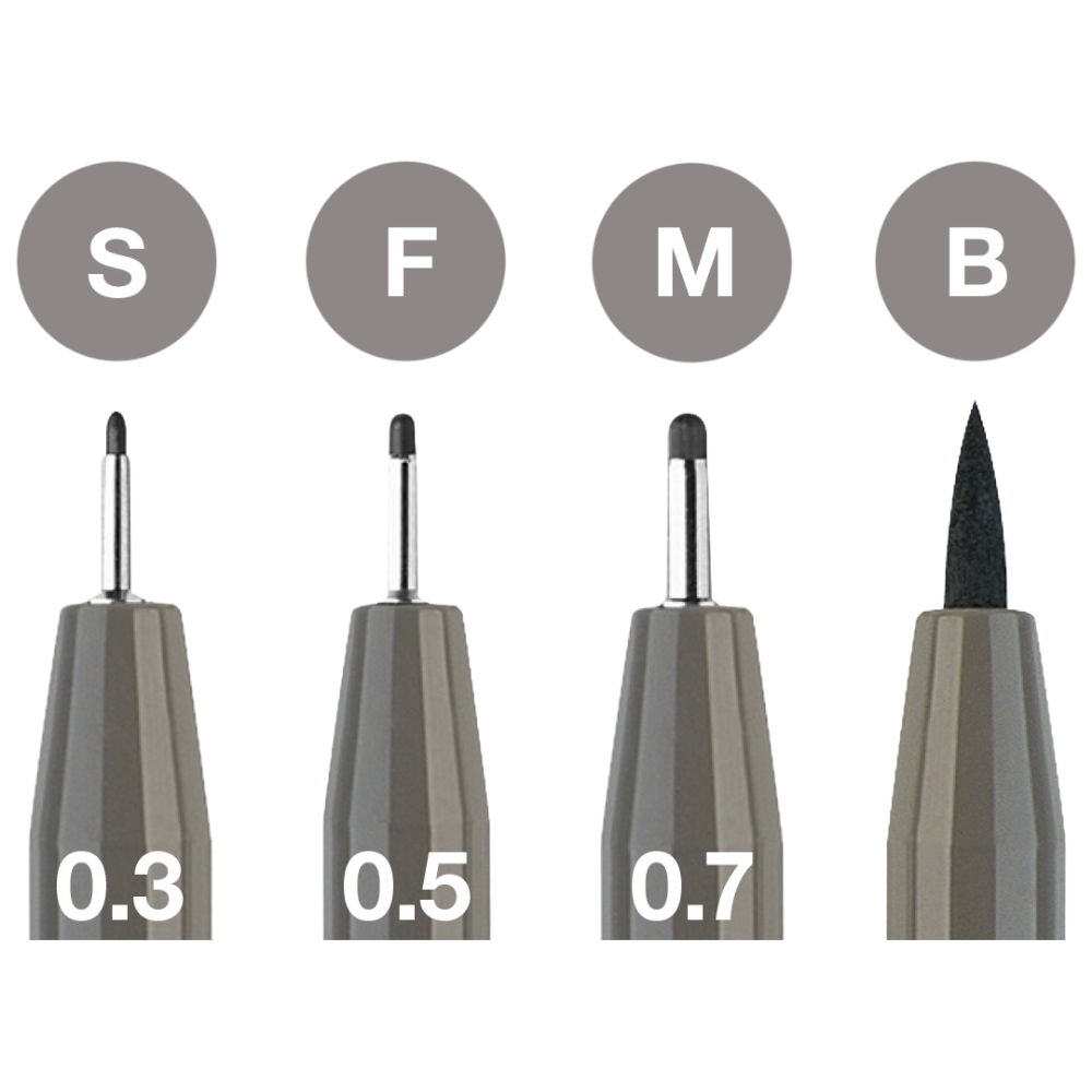 Pitt Artist Pen – #273 Warm Grey IV – Assorted Tip Sizes