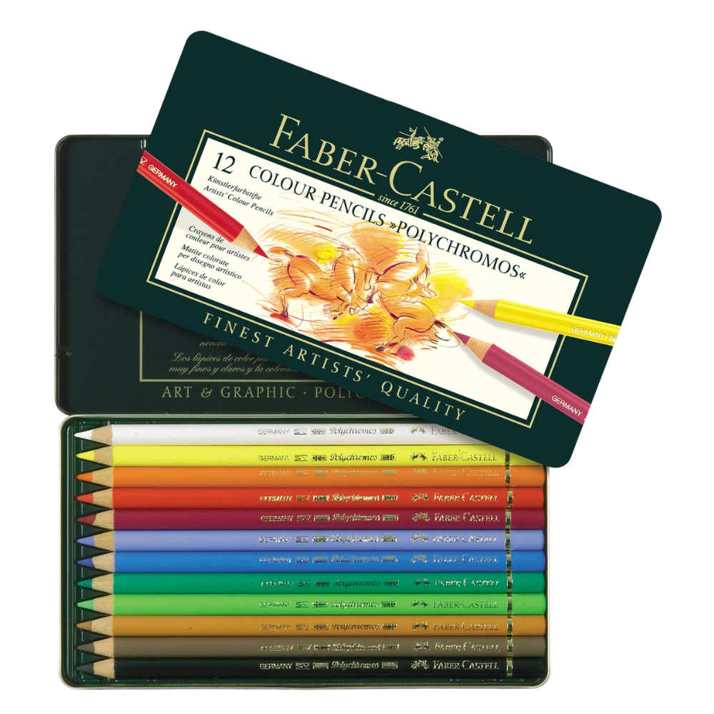 Polychromos Artists' Color Pencils – Tin of 12
