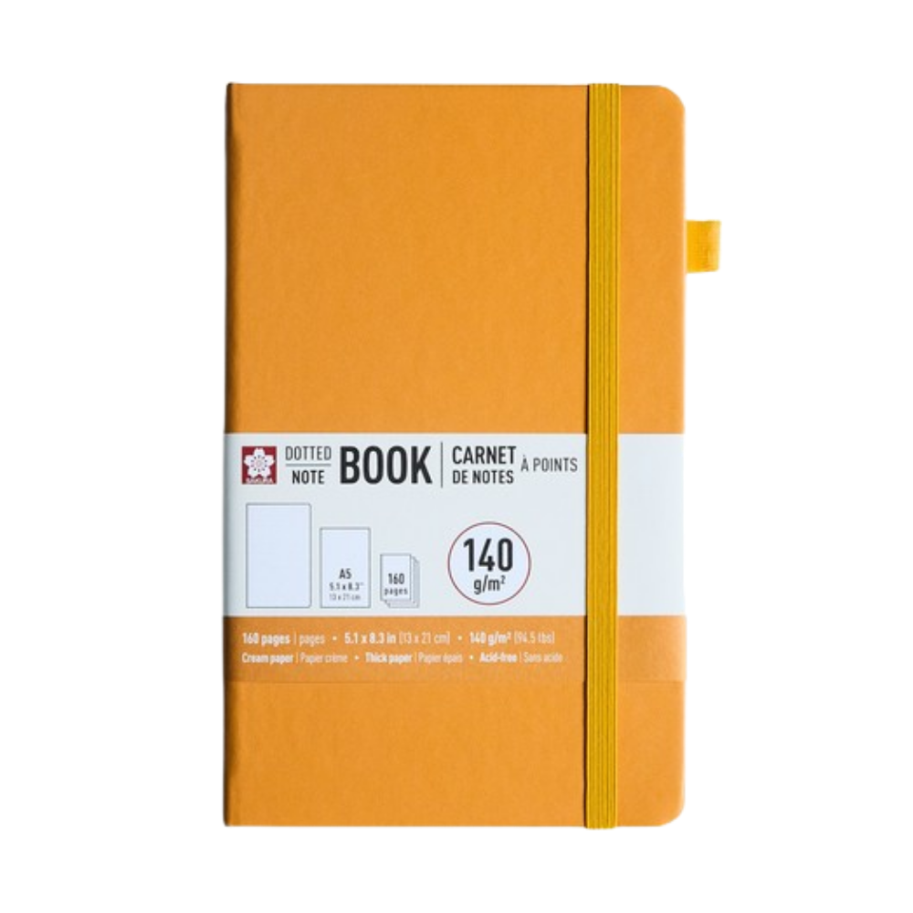 Sakura Dotted Notebook – A5 Japanese Kerria