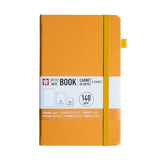 Sakura Dotted Notebook – A5 Japanese Kerria
