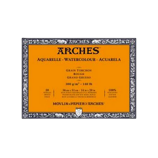 Arches Watercolor Rough Block - Natural White – 140lbs