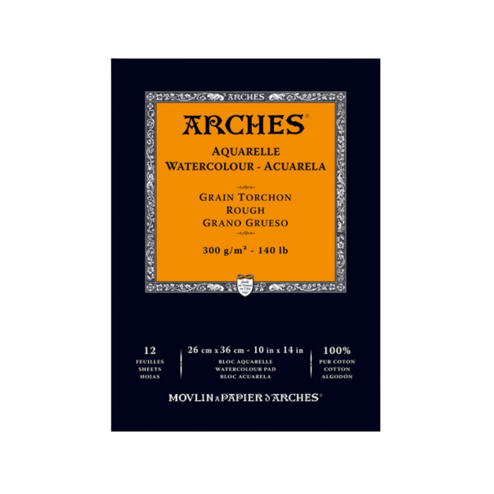 Arches Watercolor Rough Pad - Natural White – 140lbs