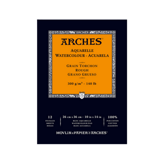 Arches Watercolor Rough Pad - Natural White – 140lbs
