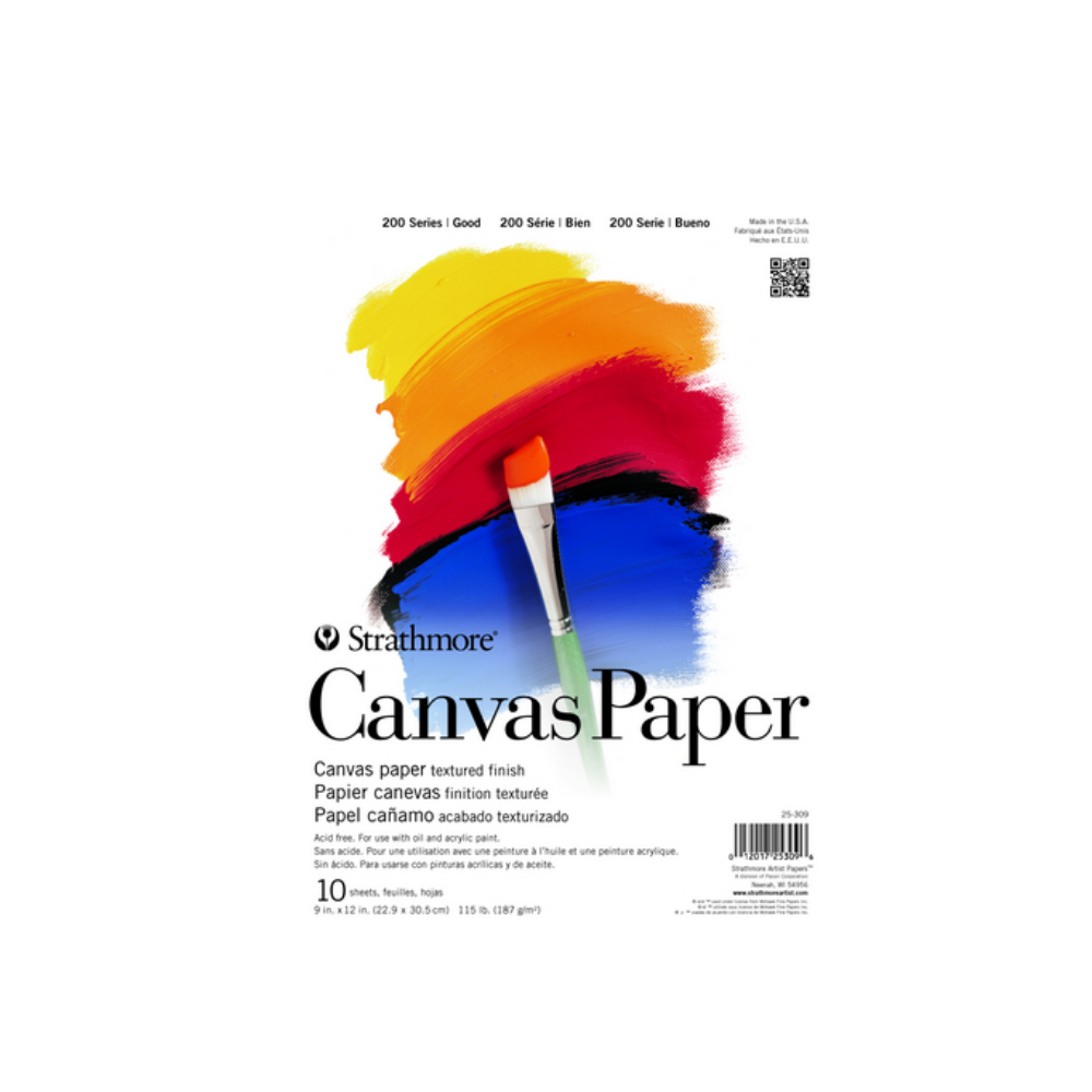 Strathmore 200 Series Canvas Pad — 10 Sheets, 9" × 12"