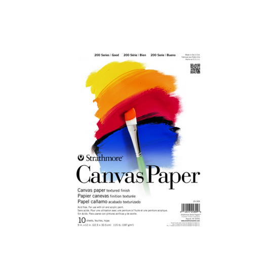 Strathmore 200 Series Canvas Pad — 10 Sheets, 9" × 12"