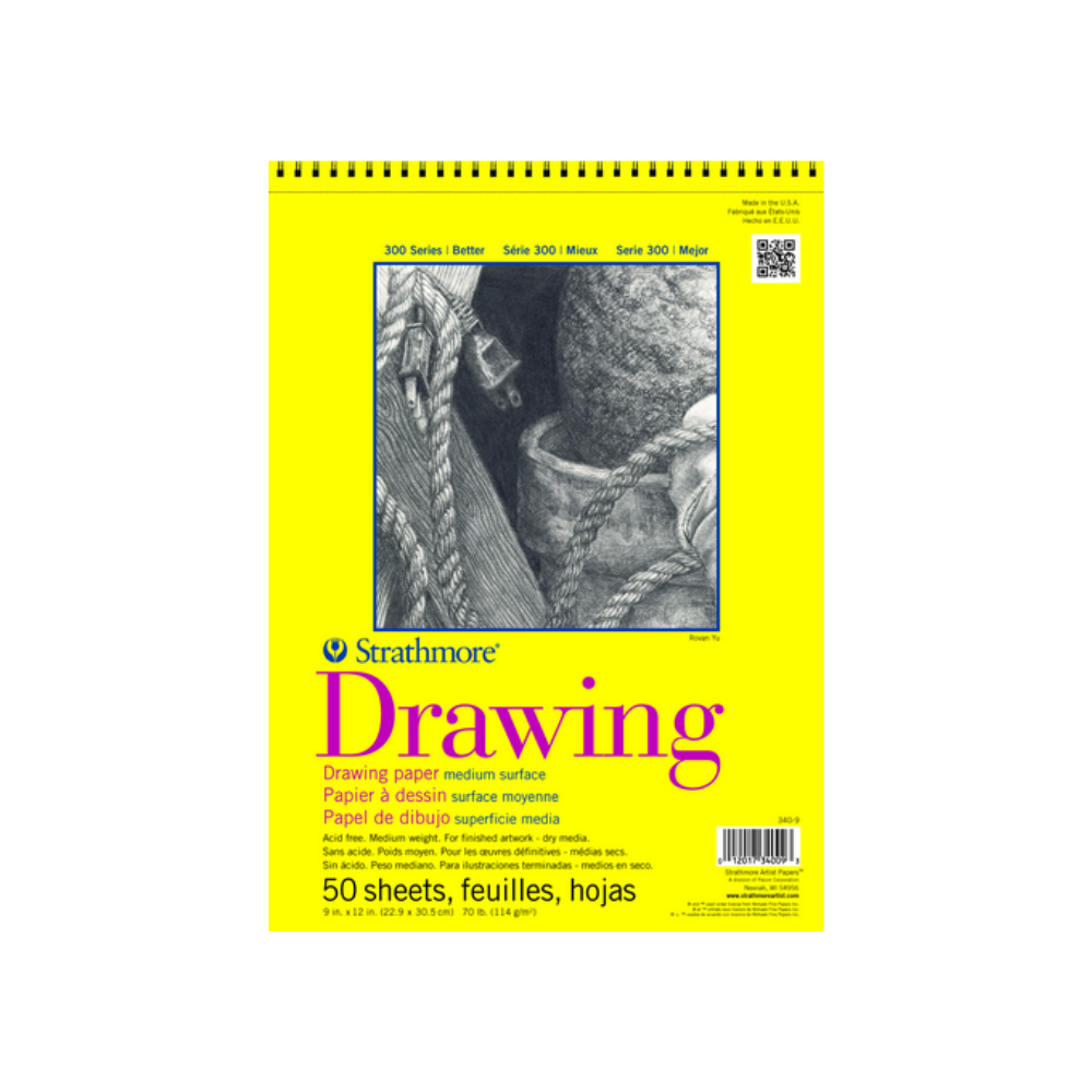Strathmore 400 Series Drawing Pad – 9" x 12" Spiral