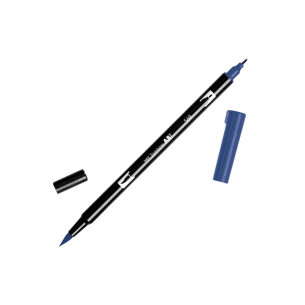 Dual Brush Pen Art Markers - 569 Jet Blue
