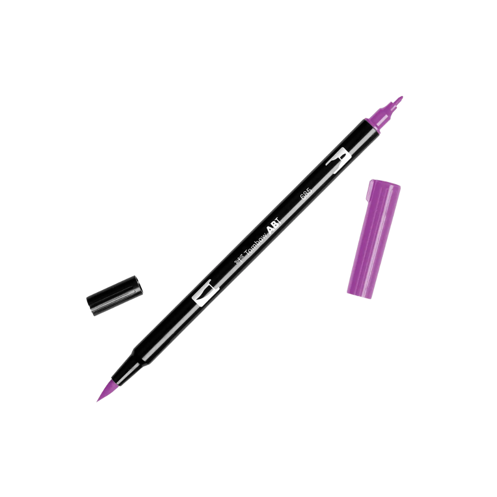 Dual Brush Pen Art Markers - 685 Deep Magenta