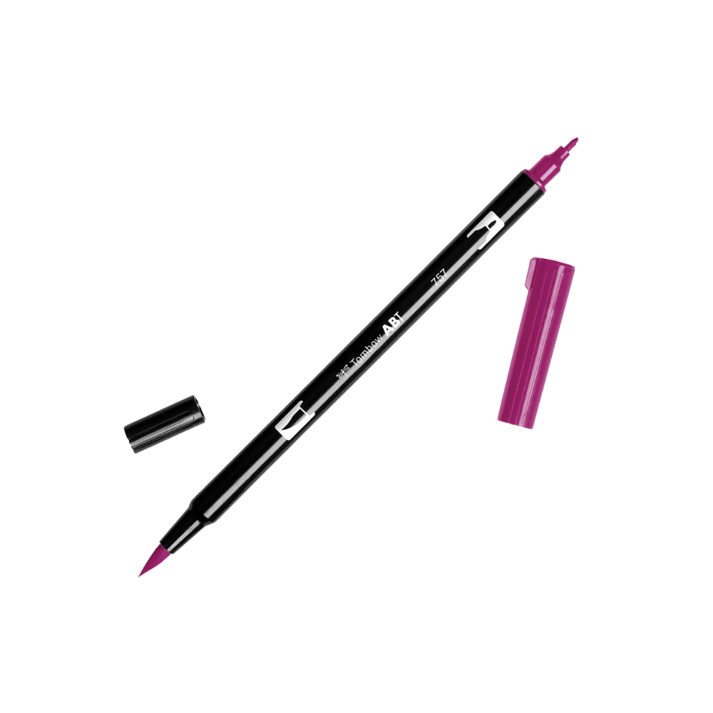 Dual Brush Pen Art Markers - 757 Port Red