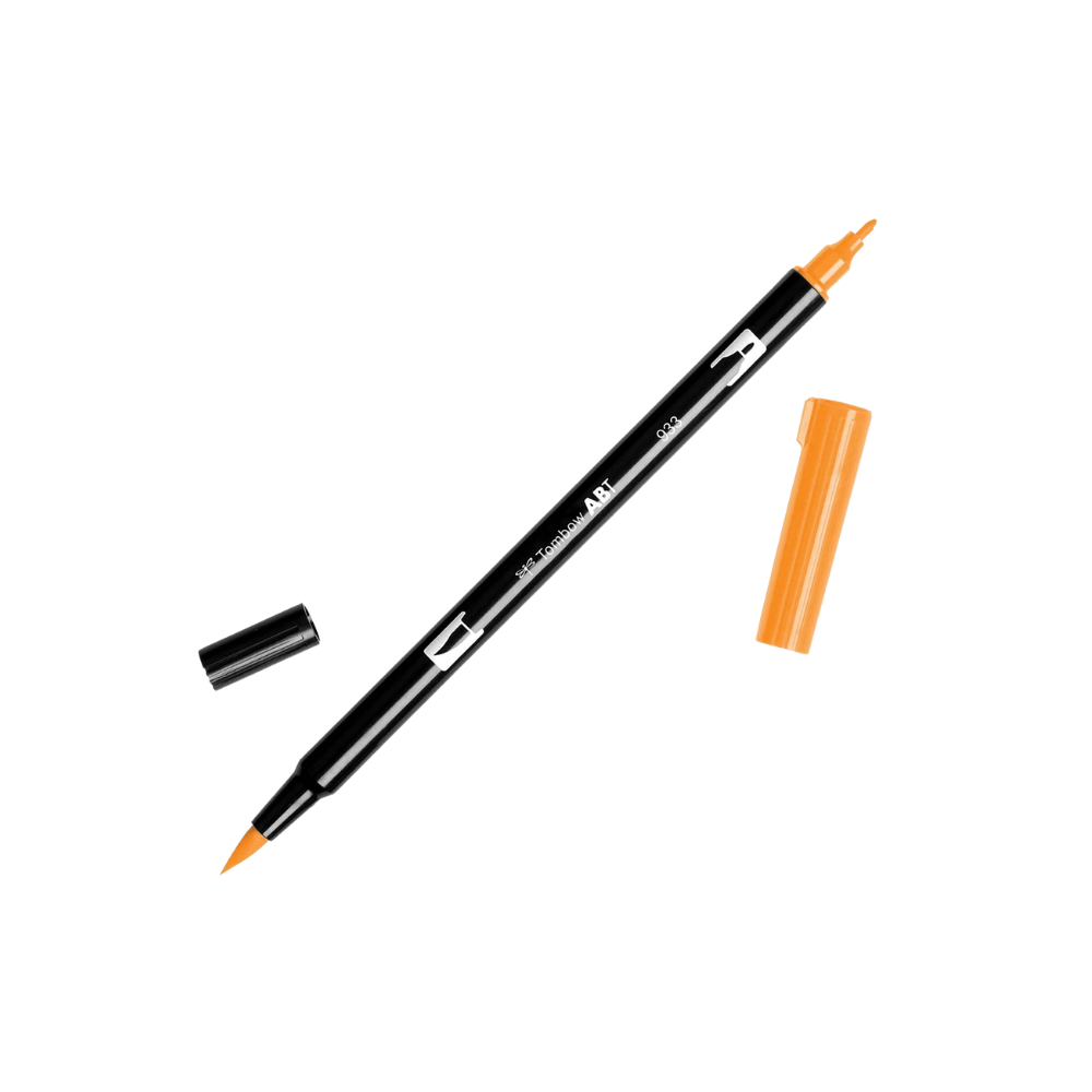Dual Brush Pen Art Markers - 933 Orange