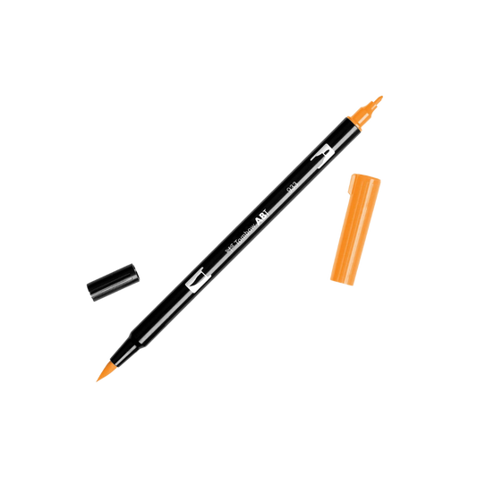 Dual Brush Pen Art Markers - 933 Orange