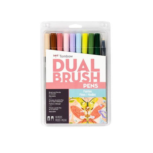 Dual Brush Pen Art Markers – Fairies 10 – Pack