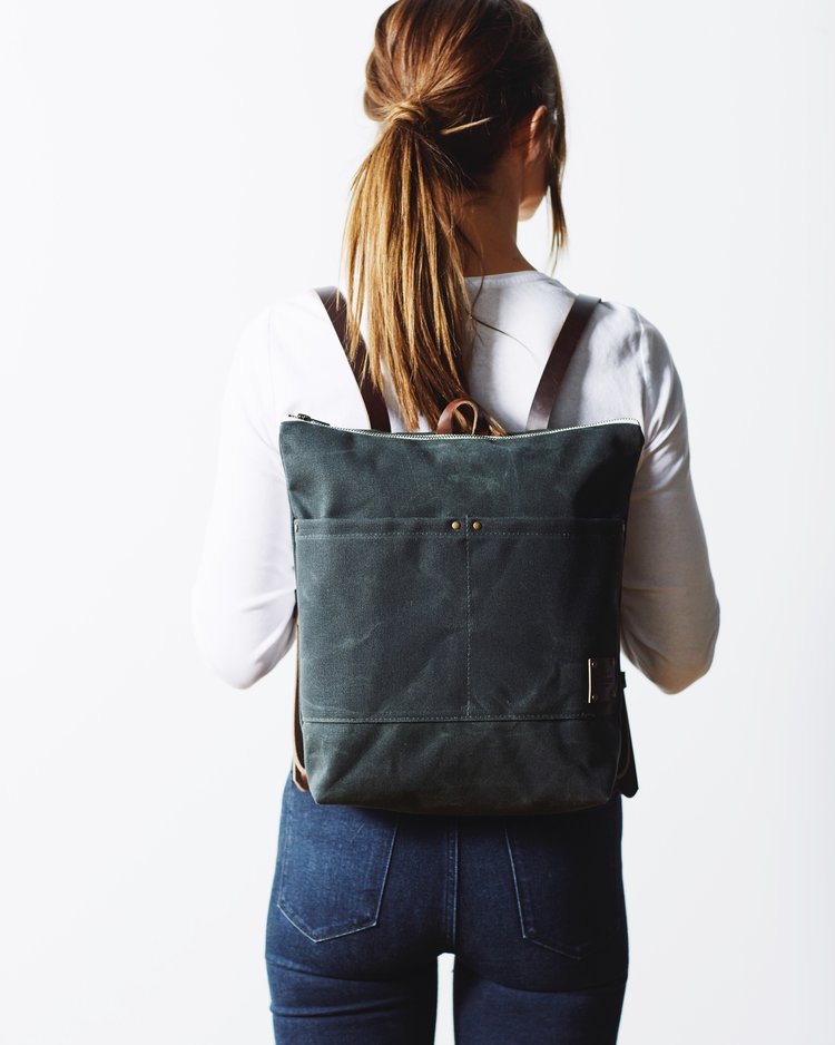 Waxed Canvas Backpack