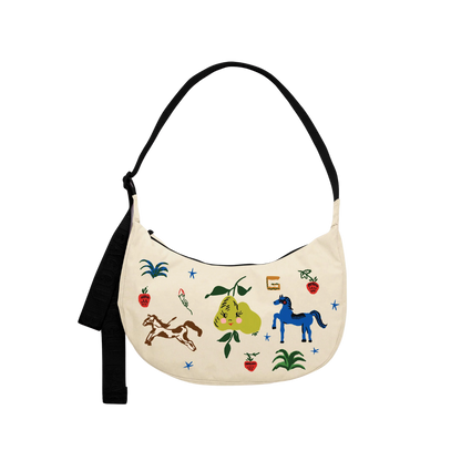Medium Nylon Crescent Bag