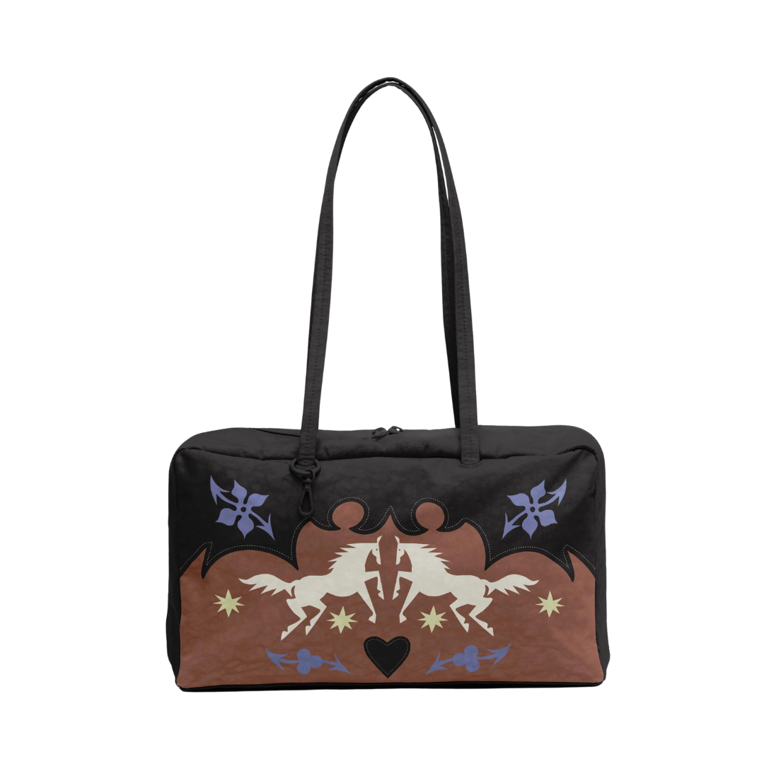 Medium Nylon Bowler Bag