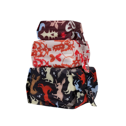 3D Zip Pouch Set
