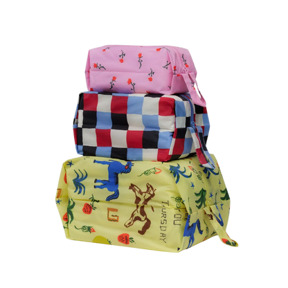 3D Zip Pouch Set