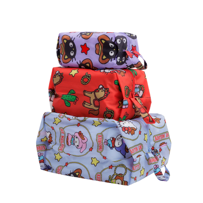 3D Zip Pouch Set