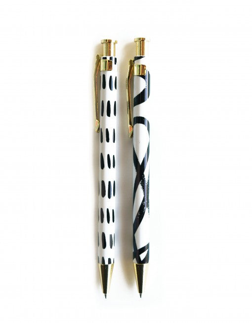 Black and White Pen Set