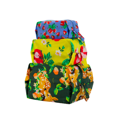 3D Zip Pouch Set