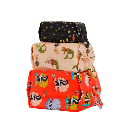 3D Zip Pouch Set